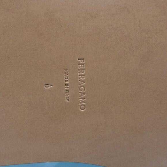 NIB$775 Ferragamo Laurene Logo Print Straps Flat Slides Sandals 6 C, 36.5 - Picture 14 of 16